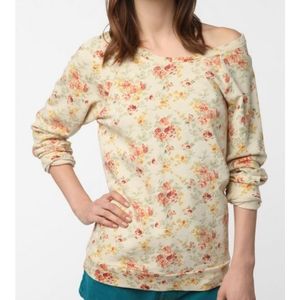 UO Pins and needles floral pullover size small